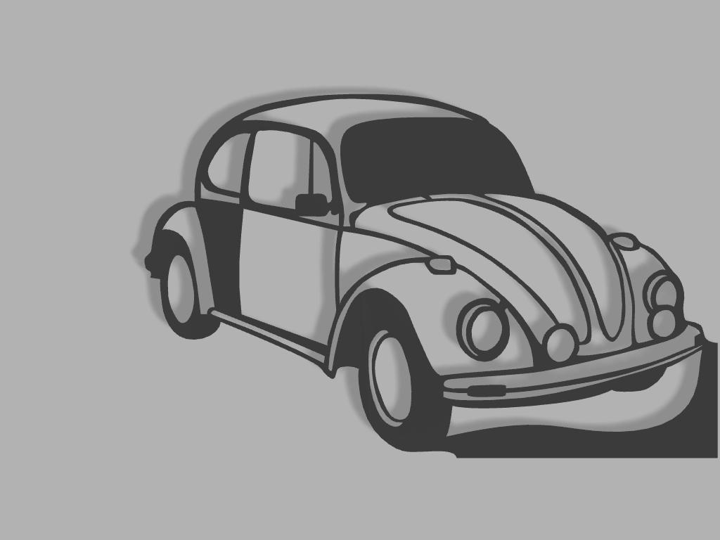 VW beetle stencil