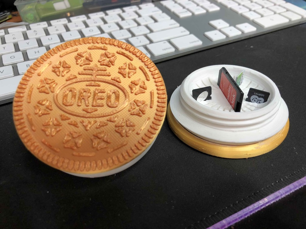 Oreo Cookie MicroSD Card Holder
