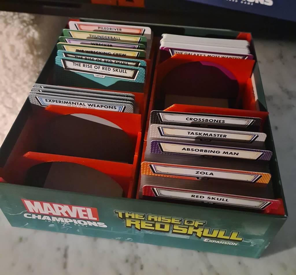 Marvel Champions Expansion Box Card Tray with Divider