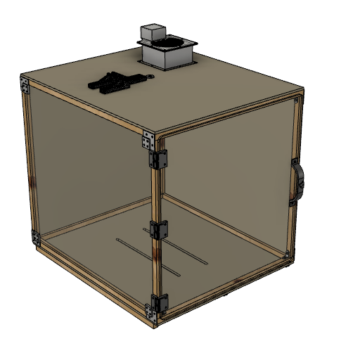 Enclosure Box for 3D printer - wood and 3D prints