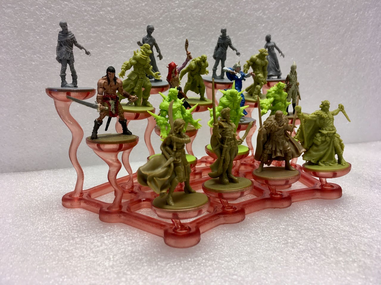 Tornado riser display stand for small miniature figures with 25mm bases