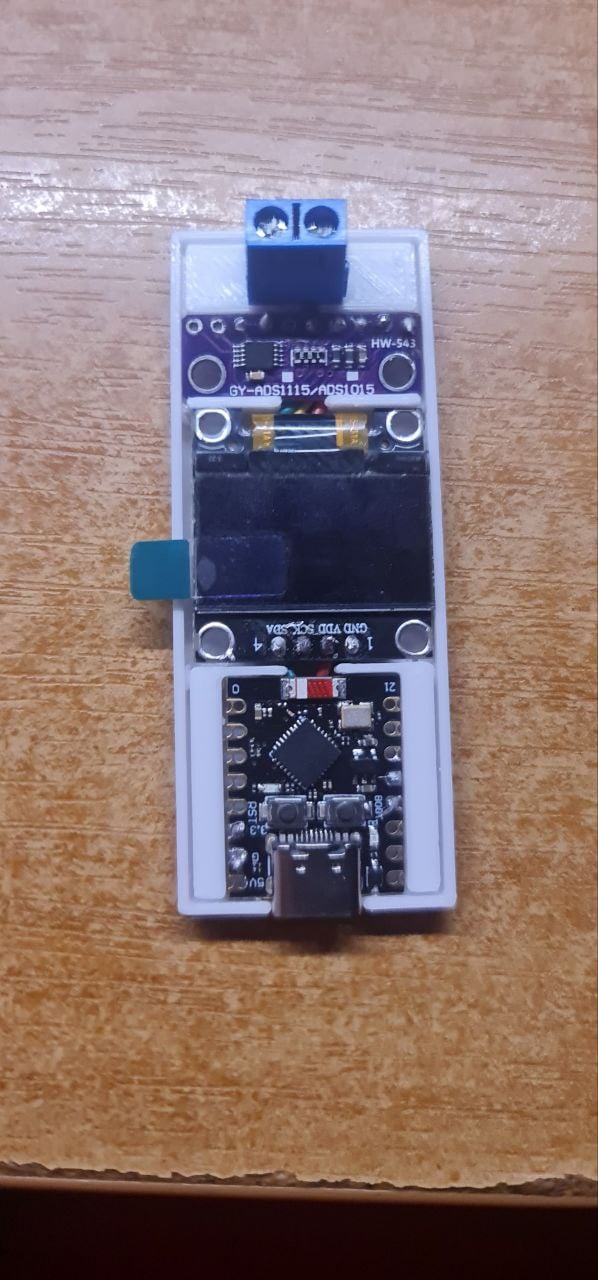 Case for ESP32-C3 Super Mini Voltmeter with ADS1115 and 0.96" OLED