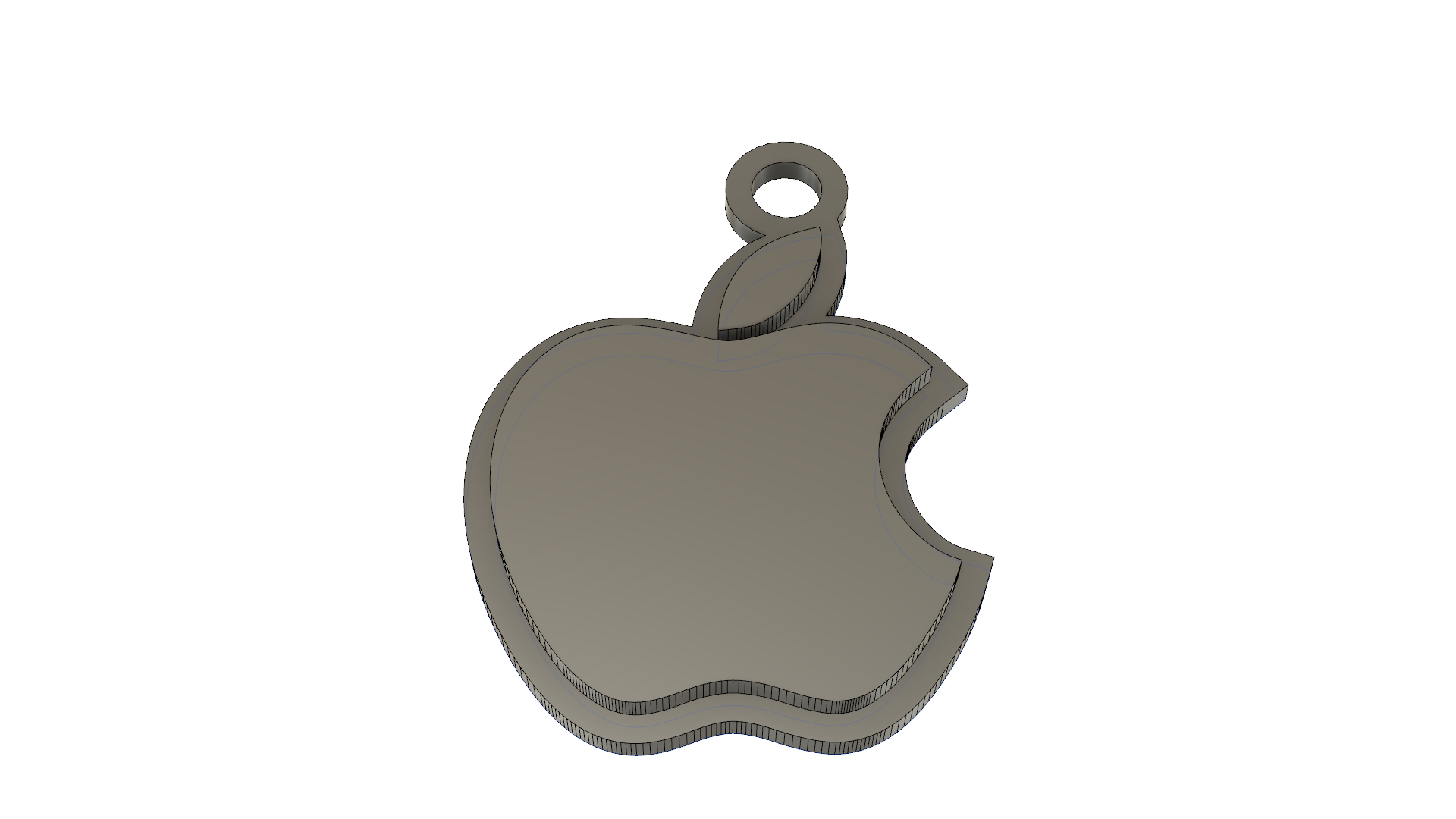 Apple Logo Key Fob