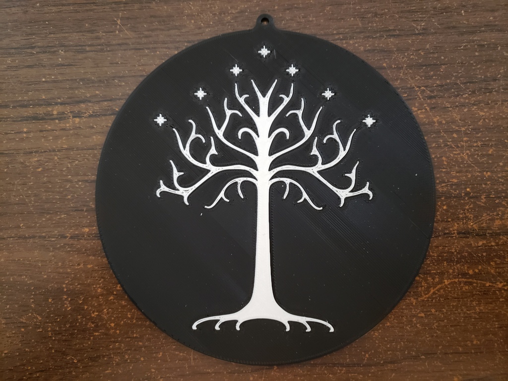 White Tree of Gondor wall plaque - dual extrusion