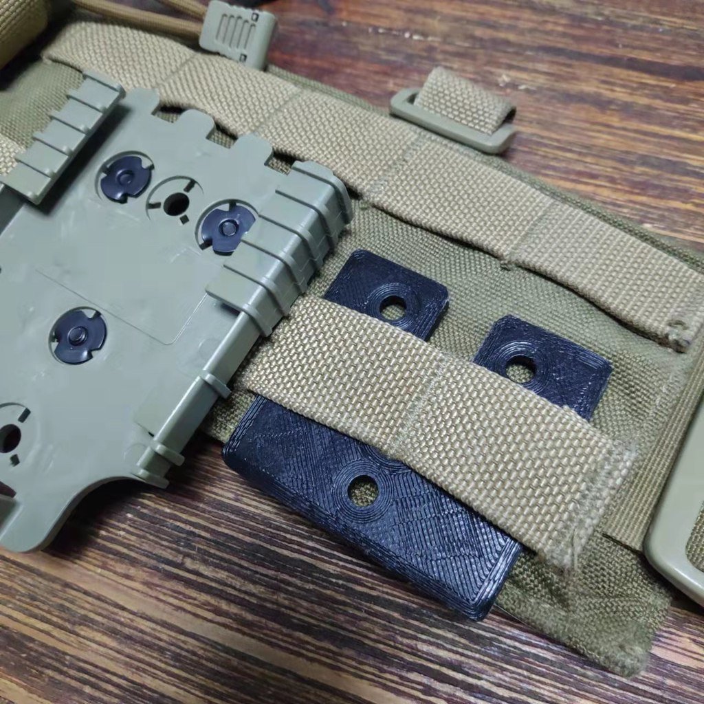 small molle adapter plate for Safariland style holster 