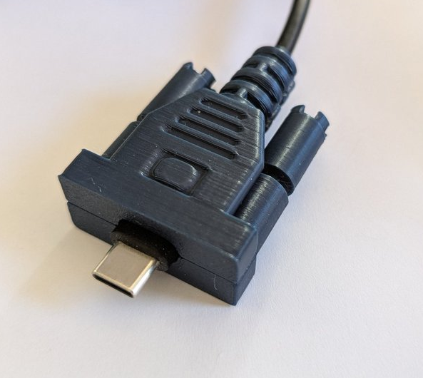 D-sub HD-15 VGA cover for USB-C Connector