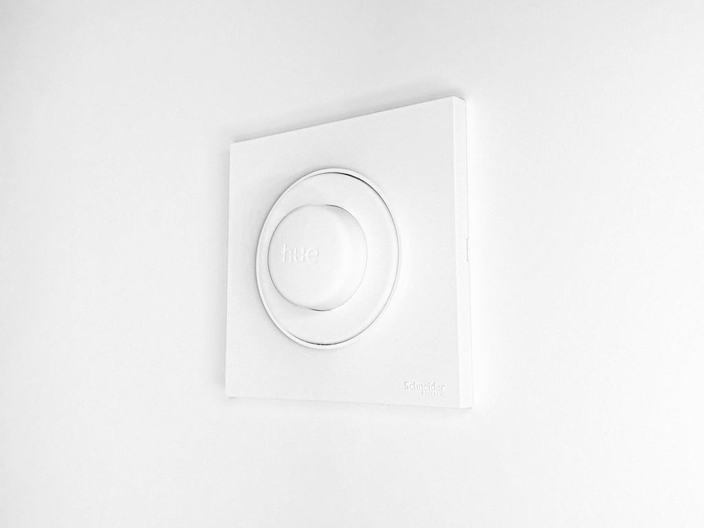 Philips Hue Button For Schneider Odace Electric Plate