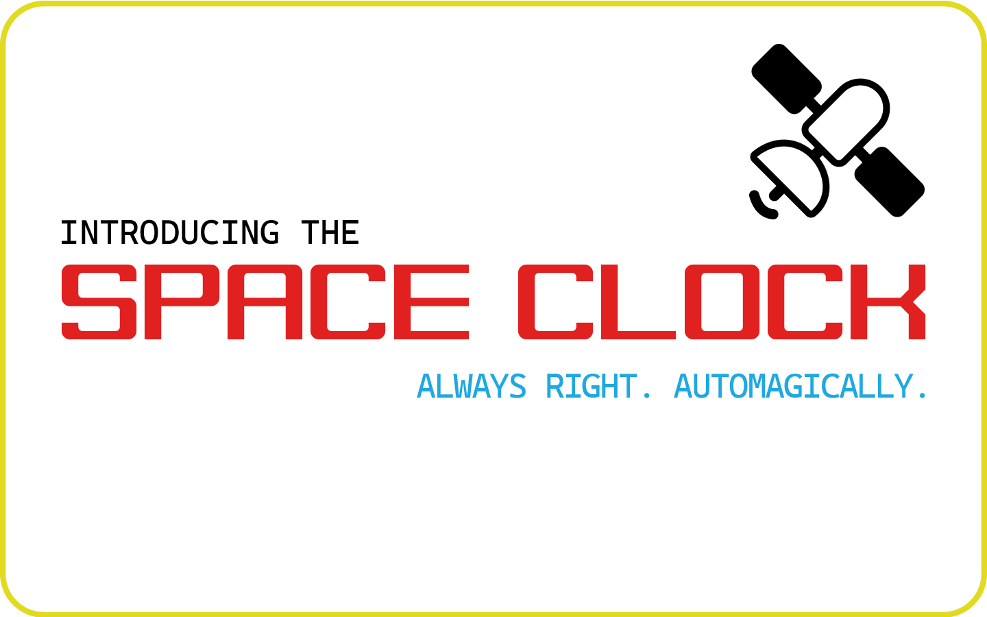 SPACE CLOCK graphic