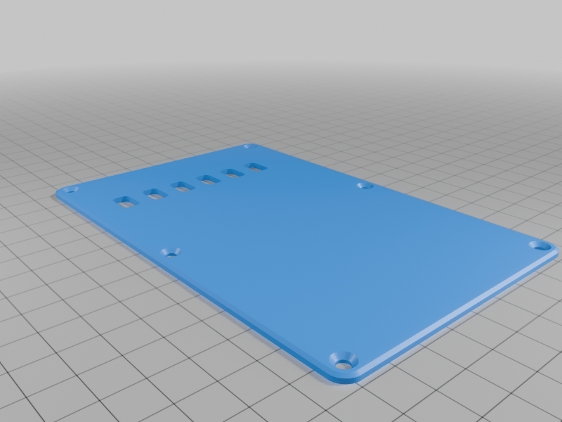 Strat Guitar Backplate