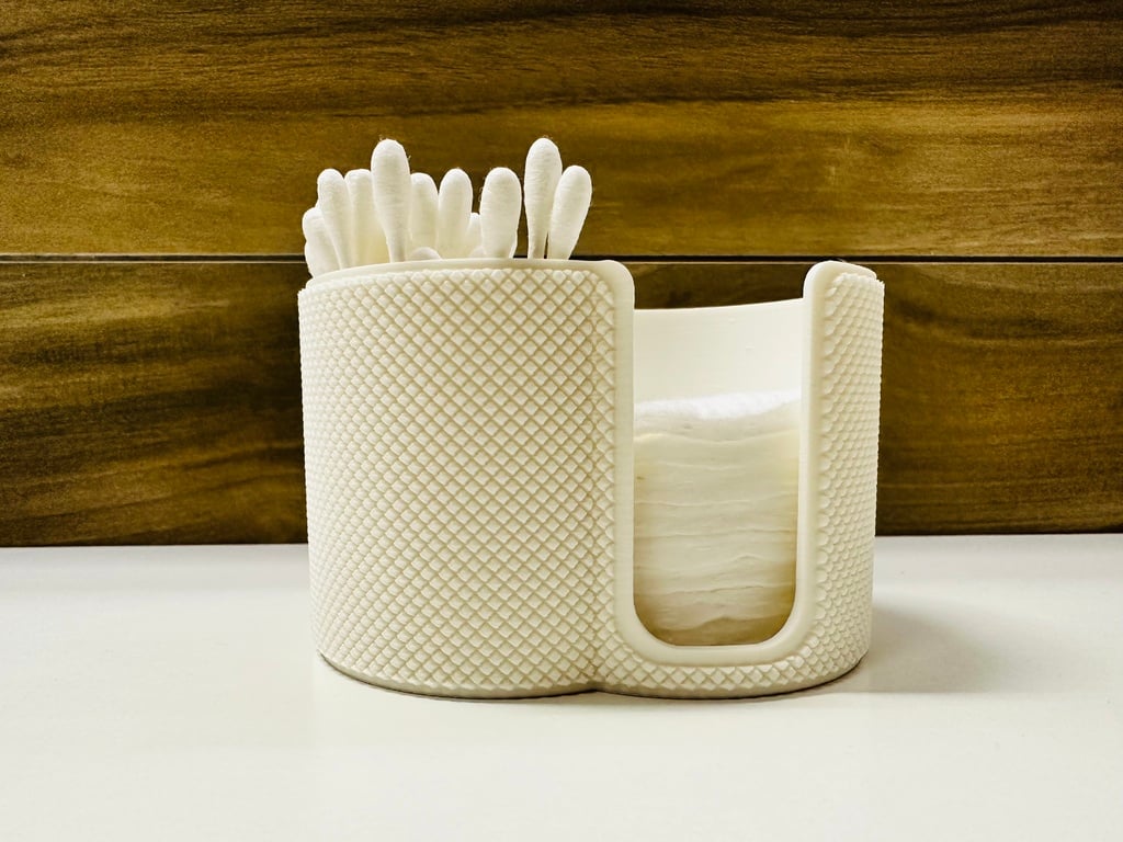  Textured stand for cotton swabsticks and discs