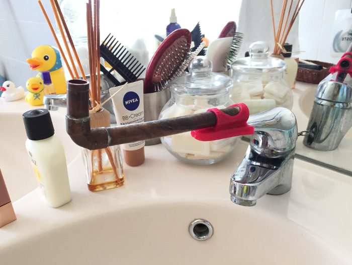 Copper Elbow Tap Sink Mixer Faucet Tap Handle Conversion