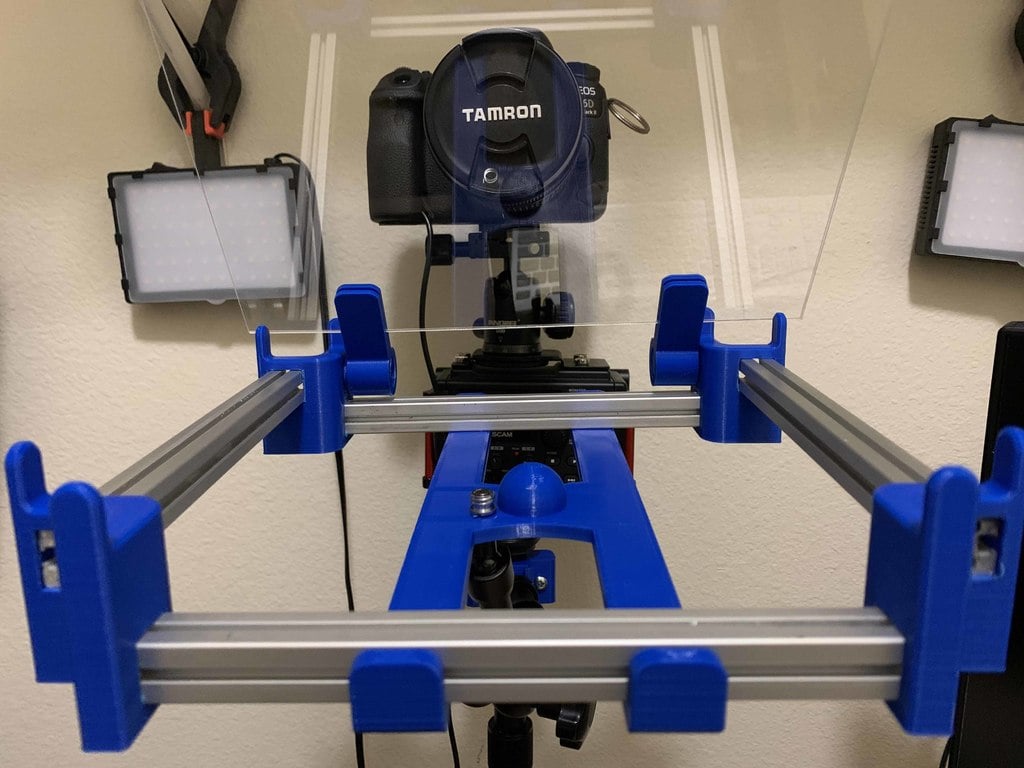 Teleprompter - 3d Printed device adjustable 