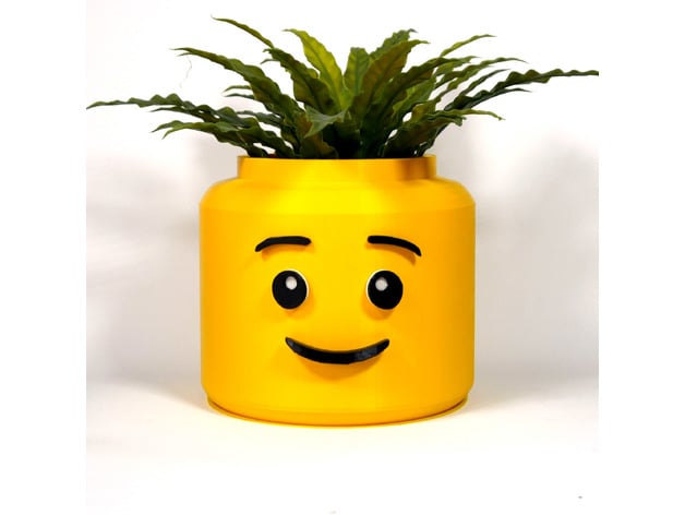 Lego Head Planter