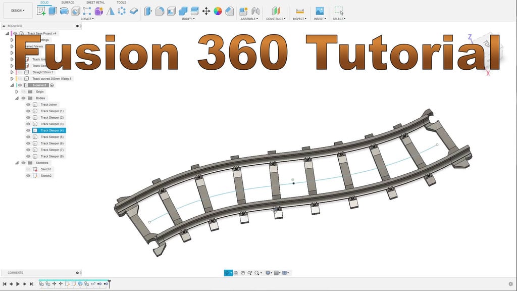 Track tutorial for OS-Railway - fully 3D-printable railway system!