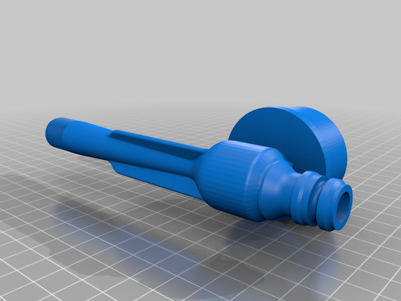 Eductor with added gardena connector and standard threads for soda bottle
