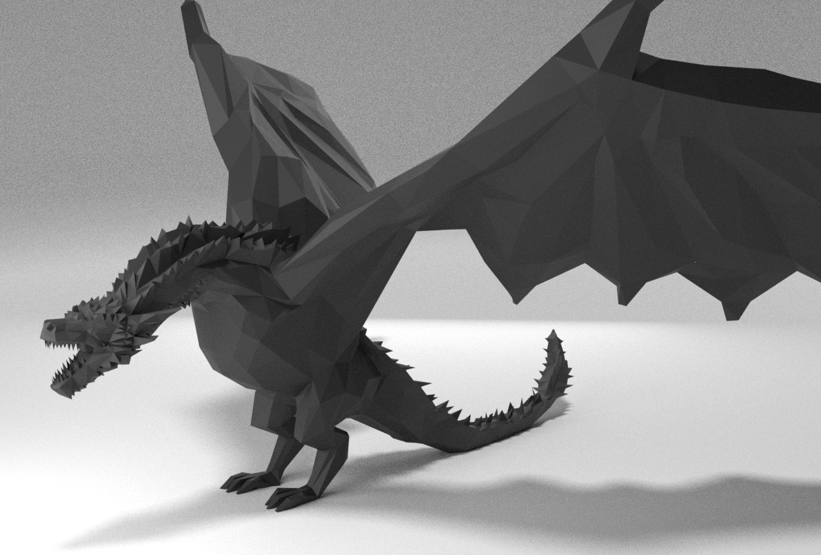 Low poly Drogon