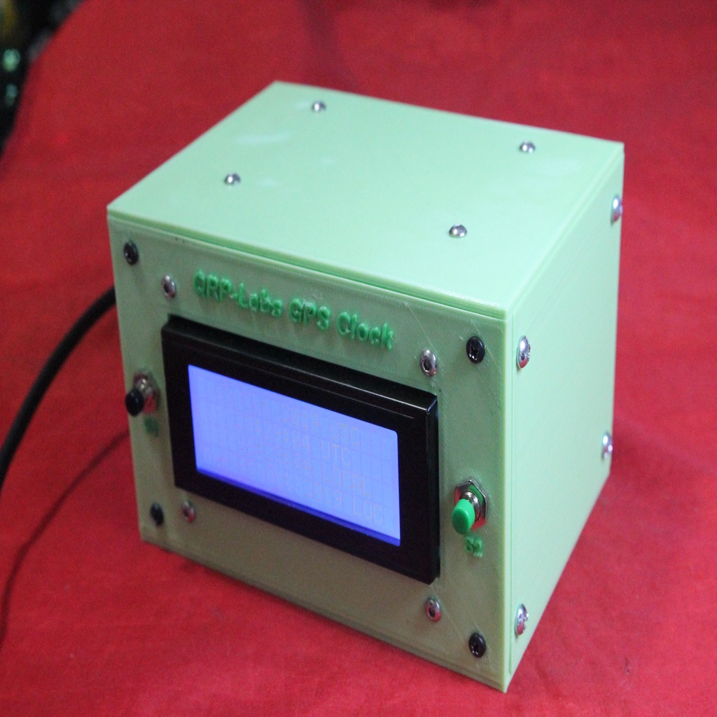 Printed case for the QRP-Labs Clock kit with GPS