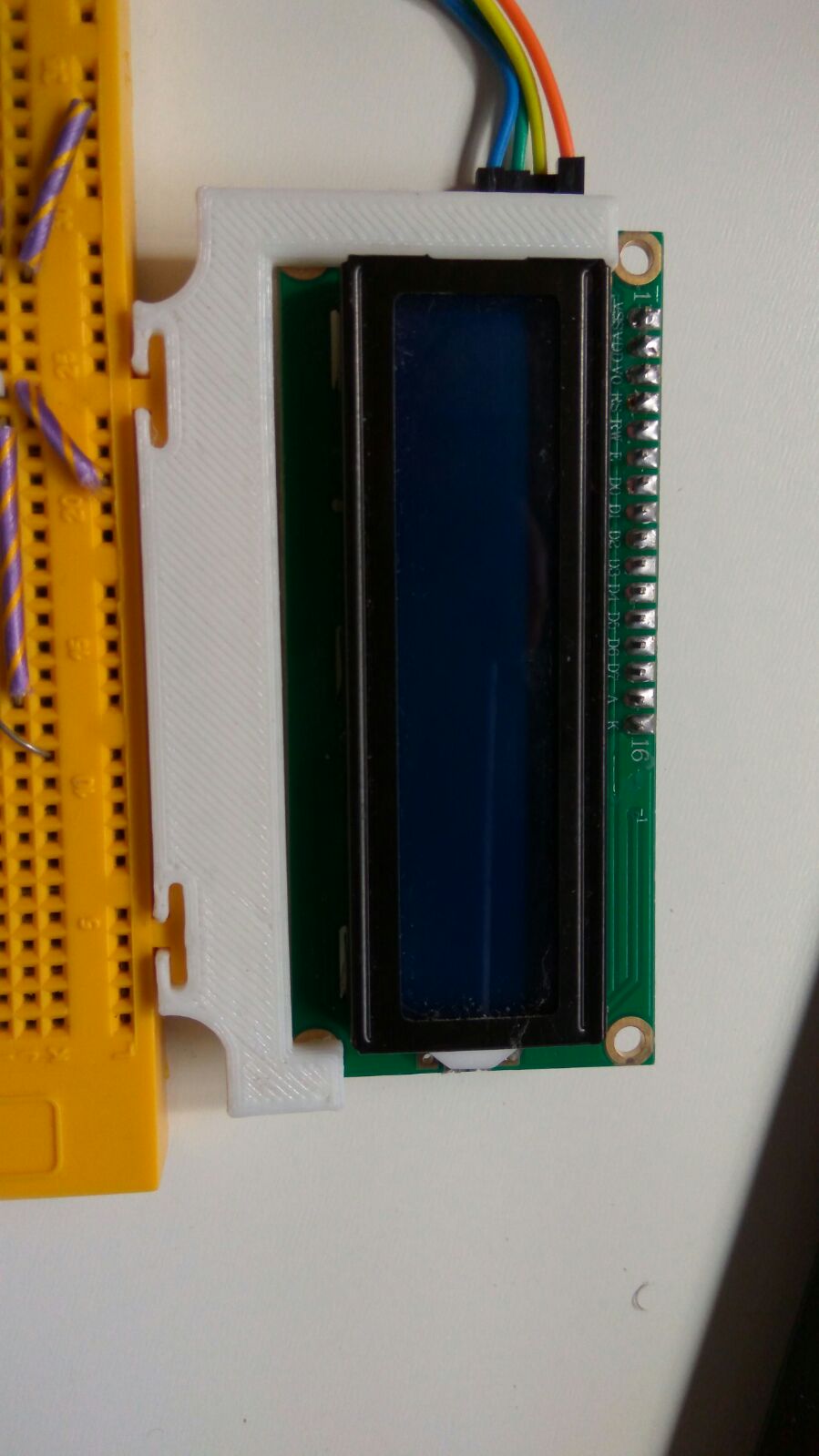 LCD 16x2 support for protoboard