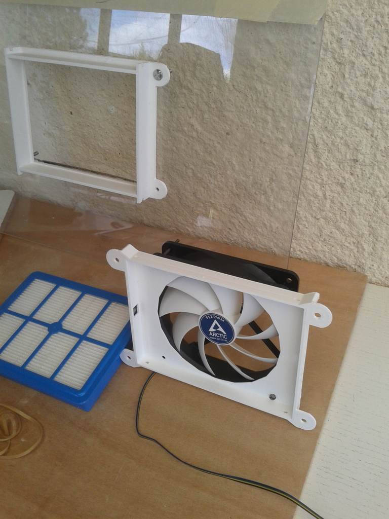 Visit trap-Filter/ventilation in Plexiglass for IkeHack Lack Enclosure