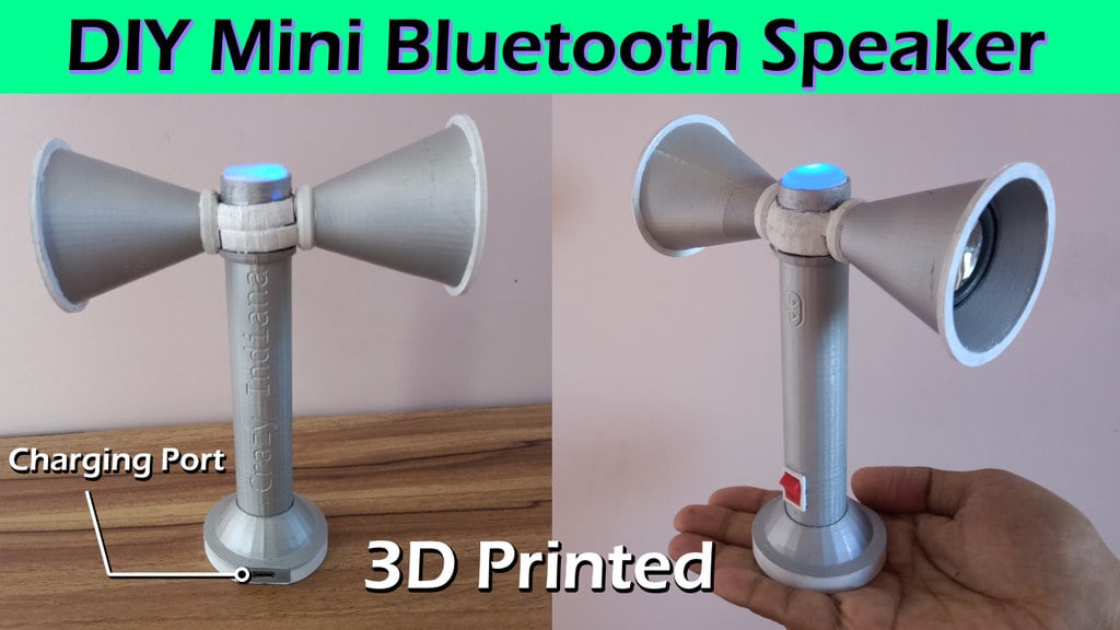 3D Printed Mini Bluetooth Speaker