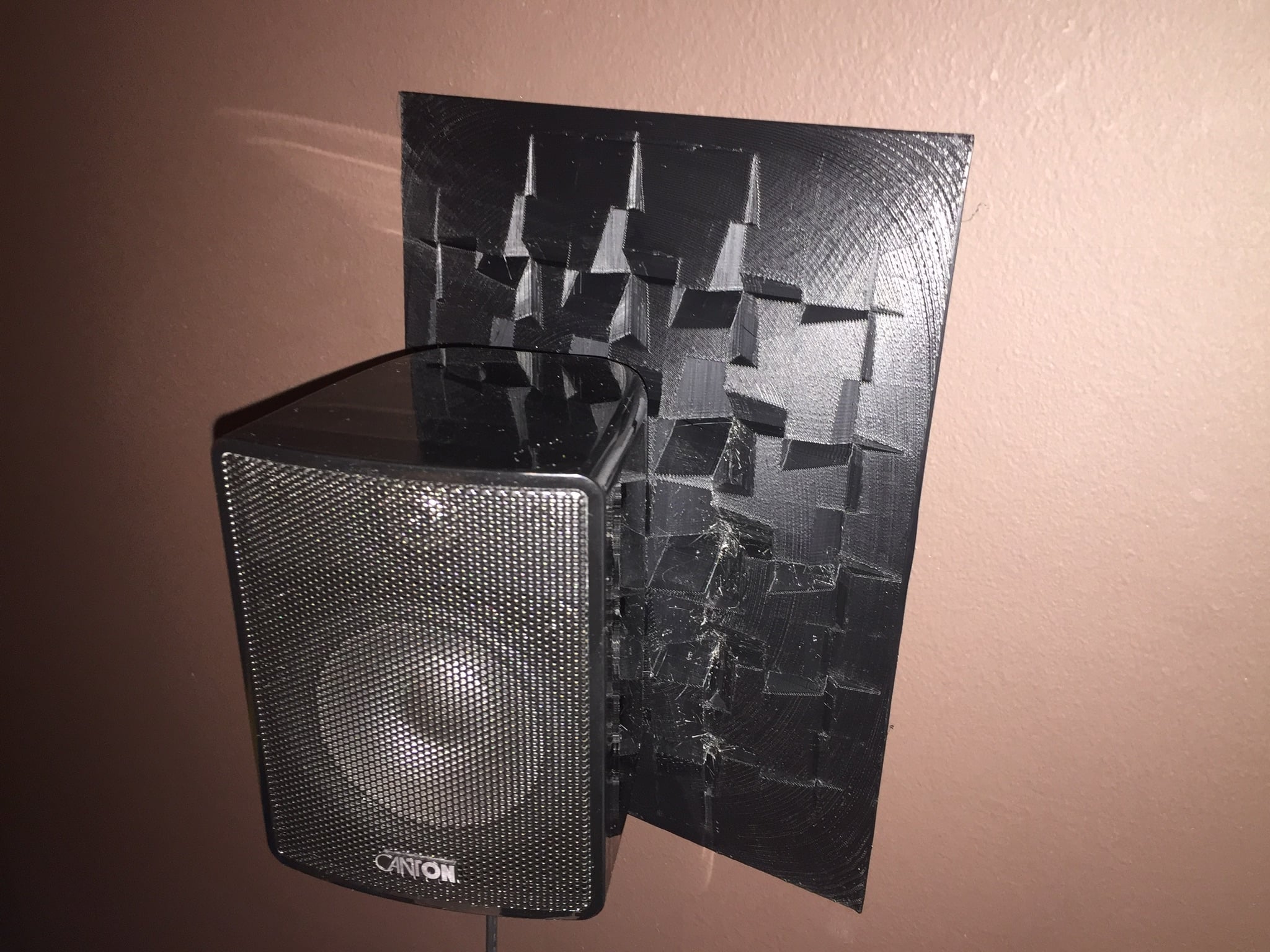Surround speaker backdrop
