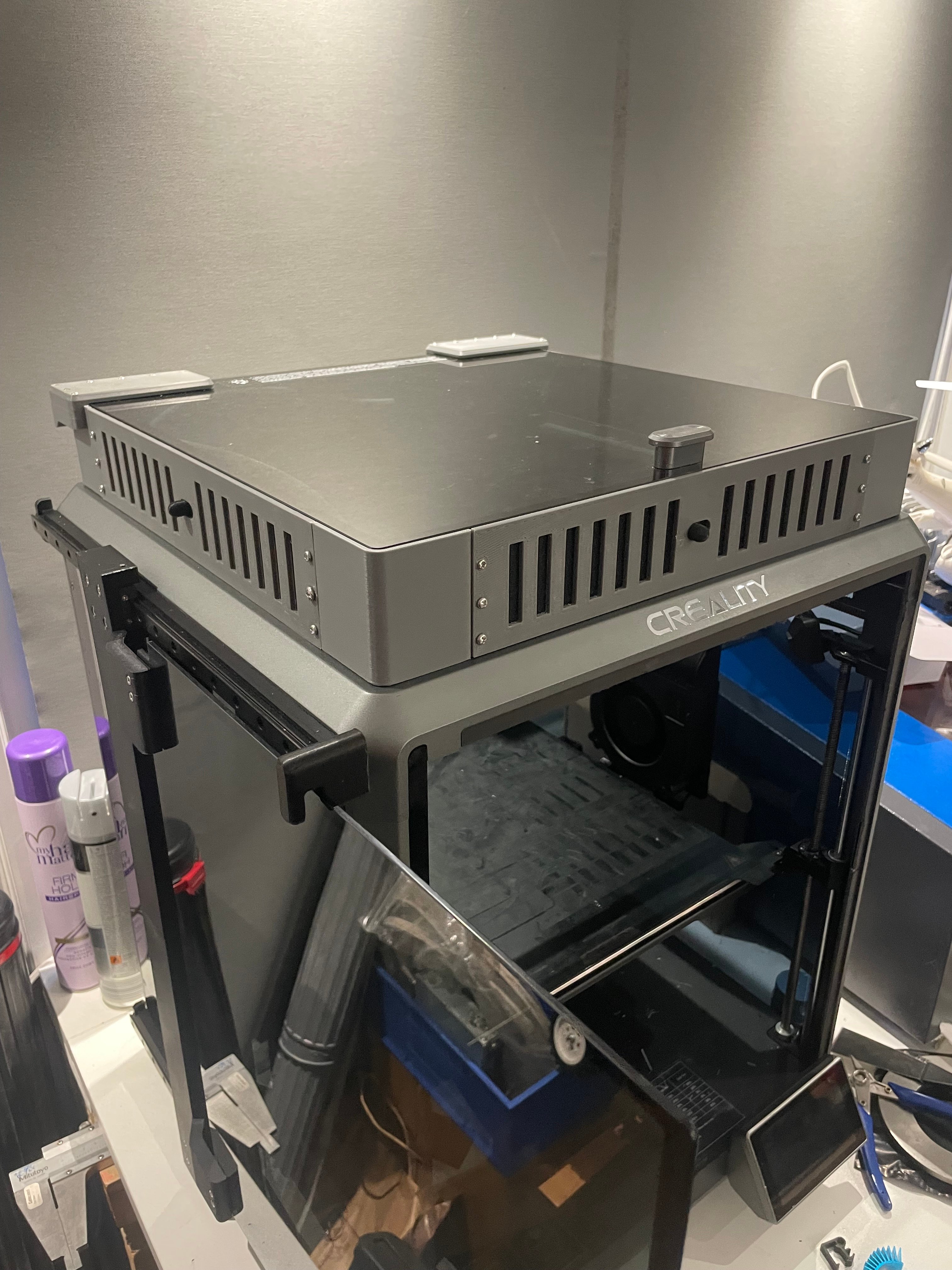 Creality k1 Max Hinged Glass Lid Riser
