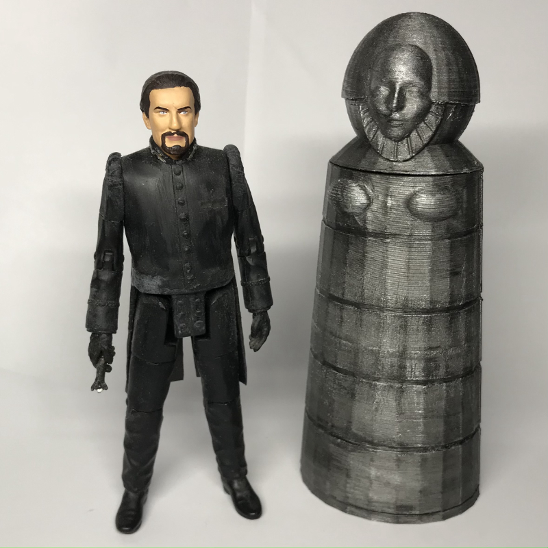 Doctor Who - 5" The Master's Iron Maiden TARDIS - The King's Demons