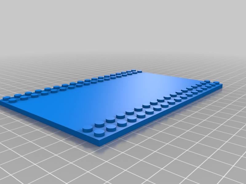 Lego Plate 10x18 with road