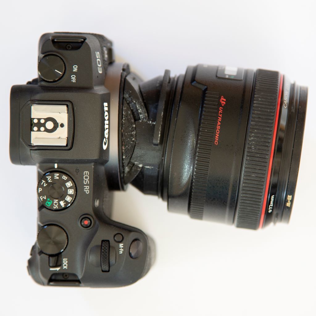 Canon RF to Canon EF tilt adapter