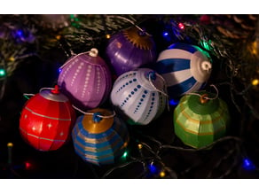 Multicolored Christmas Ornaments