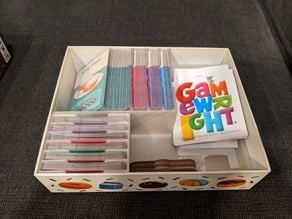 Go Nuts for Donuts retail box organizer - sleeved cards