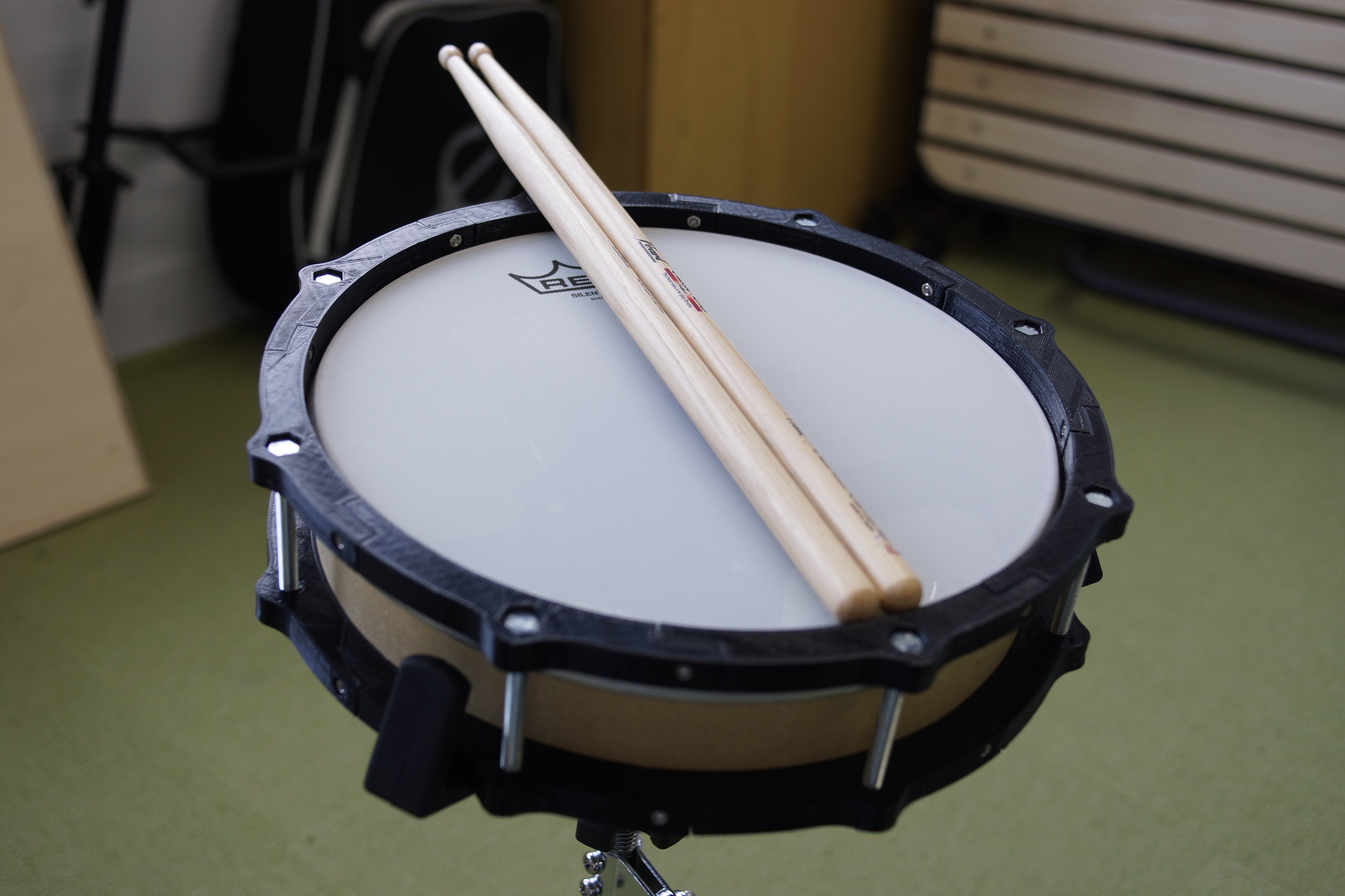 10 inch e-drum pad with small 3d printer
