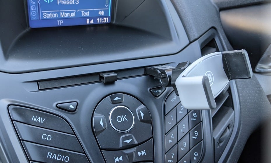 Ford Fiesta CD slot phone holder mount
