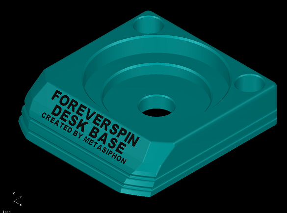 ForeverSpin Top - Inception Totem Desk Base