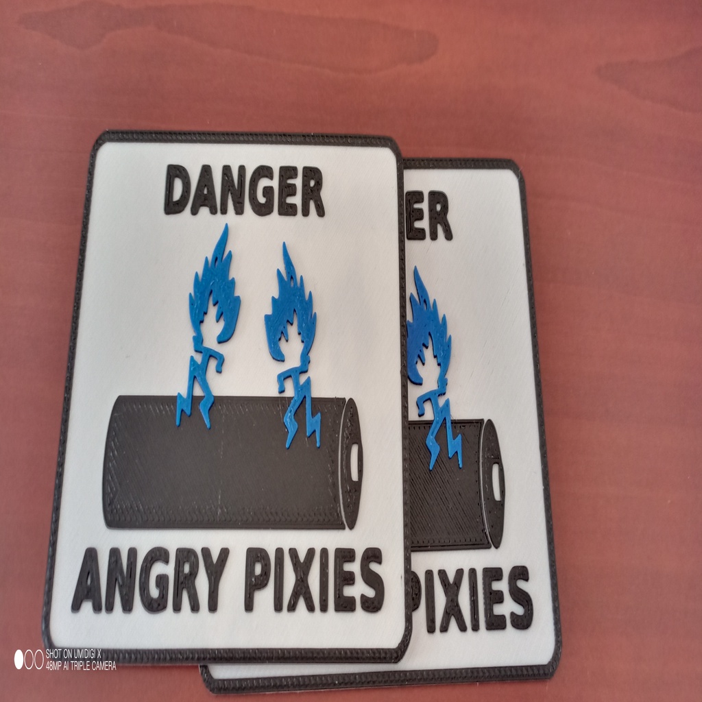  3DPrinted AvE Angry Pixies Sticker 