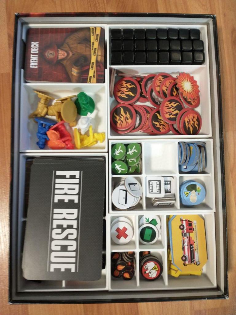 Flash Point Fire Rescue Board Game Organizer - Base Game and Expansions