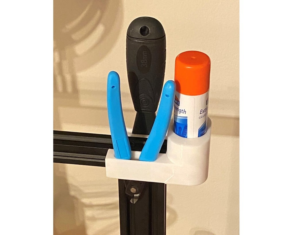 Tool Holder for Ender 3 V2 (including large glue stick holder)