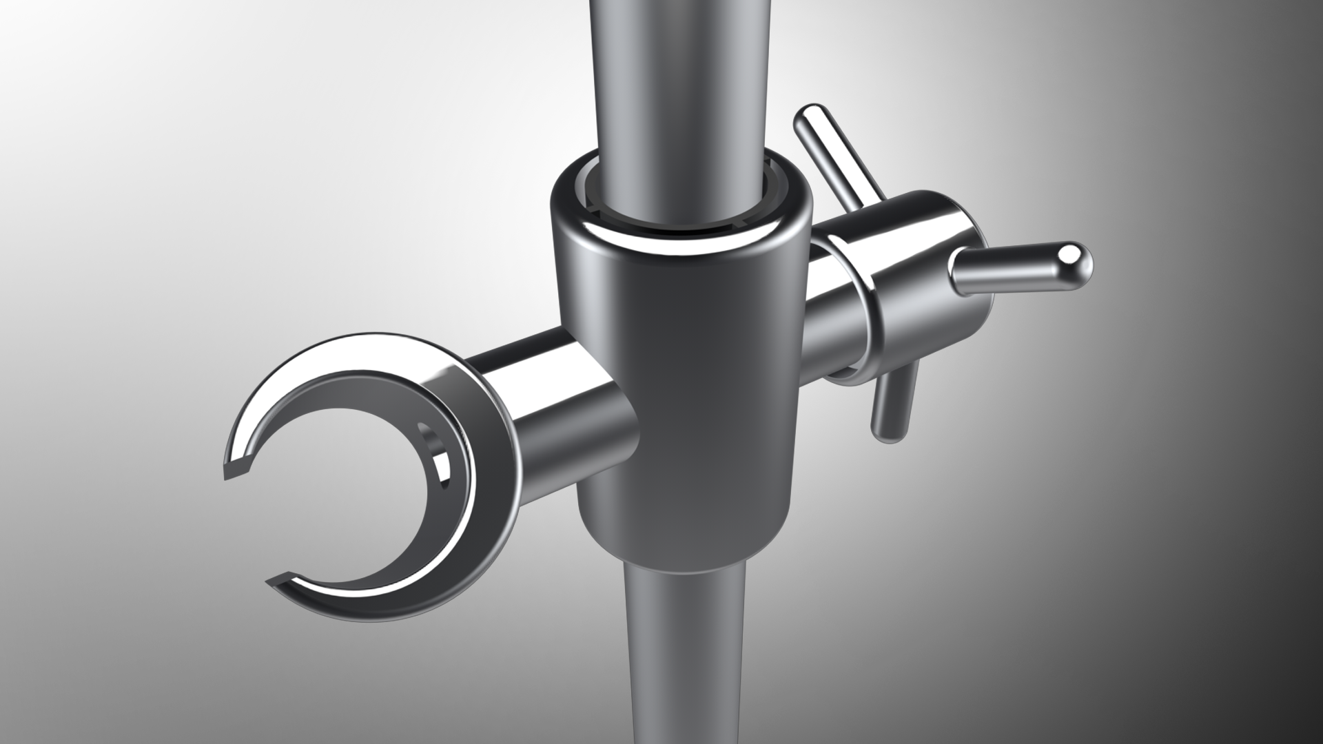Adjustable shower head bracket