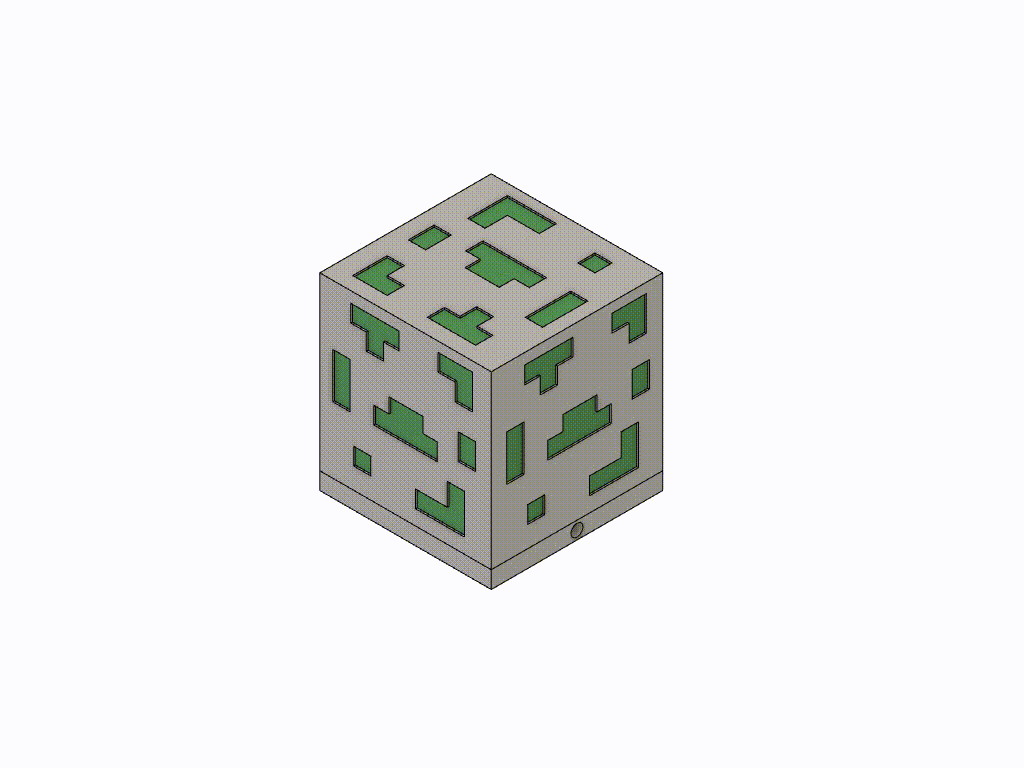 Miniatura 5 do modelo 3D Minecraft Led Emerald Lamp