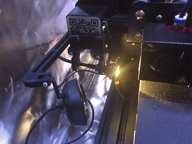 Ender 3 pro Z-axis Webcam and LED mount