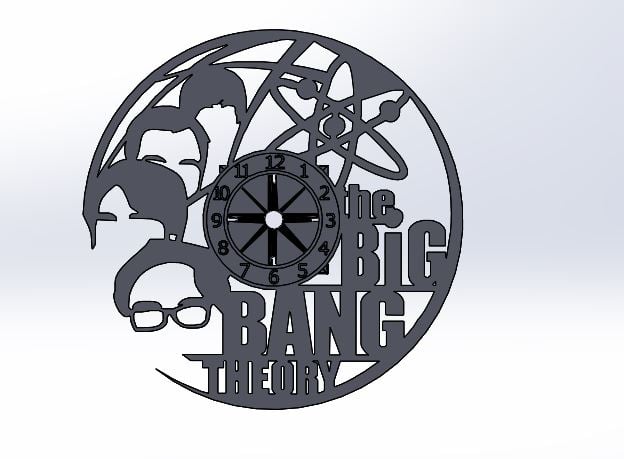 The Big bang theory clock
