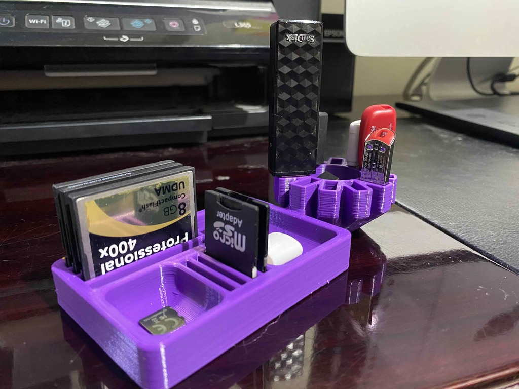 USB and cards organizer