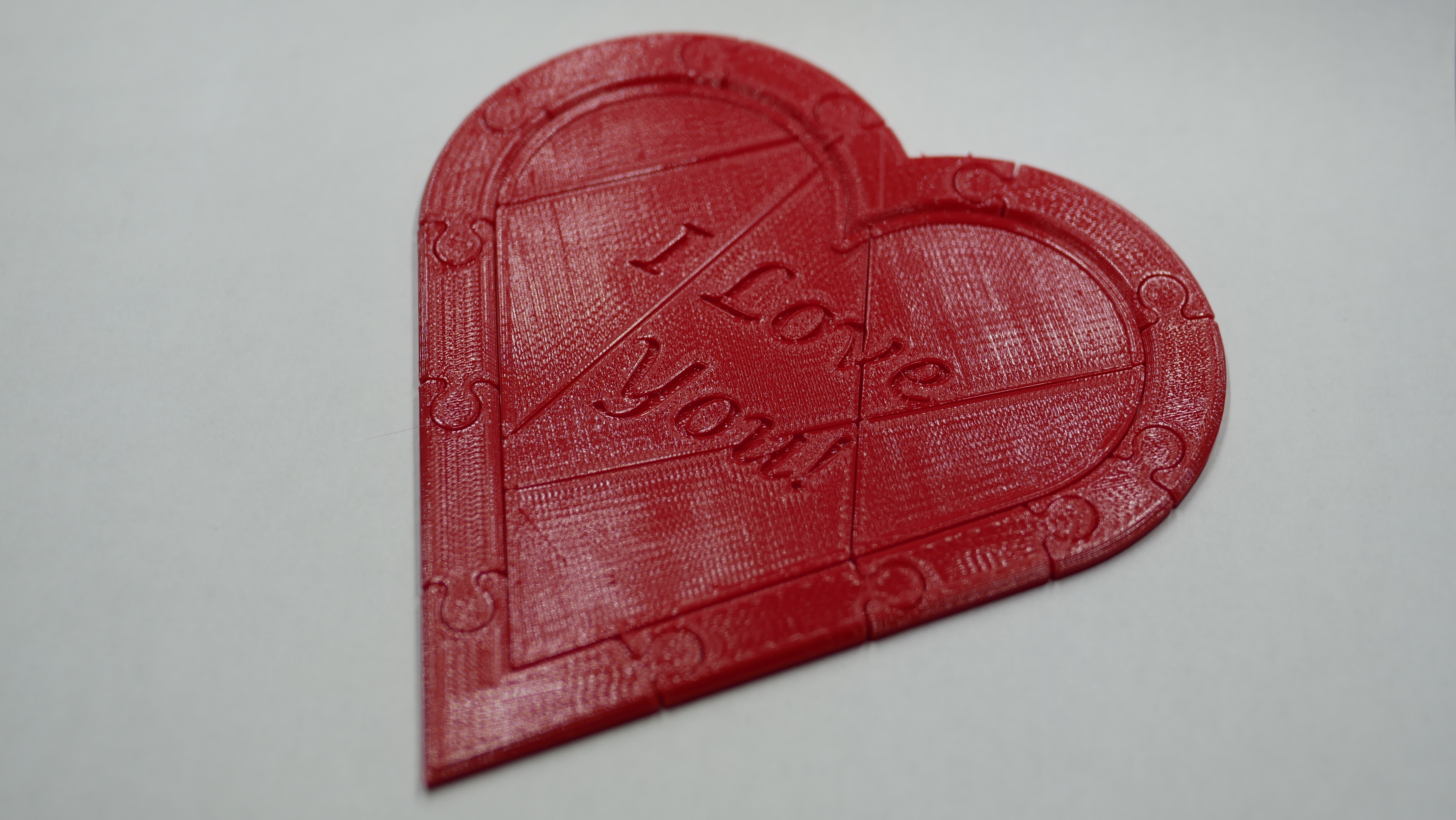 Secret Message Heart Puzzle