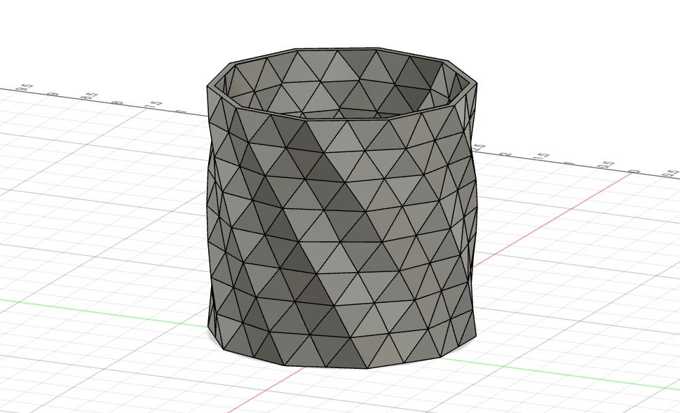 Low Poly Pencil Cup/Holder READY TO PRINT VERSION