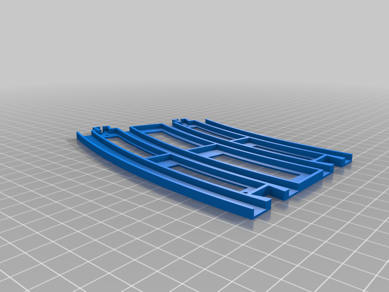 Double track outer PlaRail for quad track