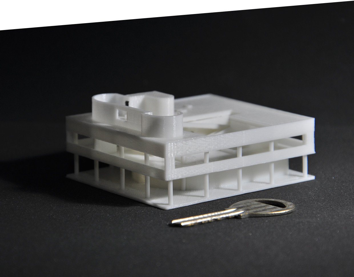 Landsdækkende trængsler Eller 3D Printable The Villa Savoye by PocketMaker