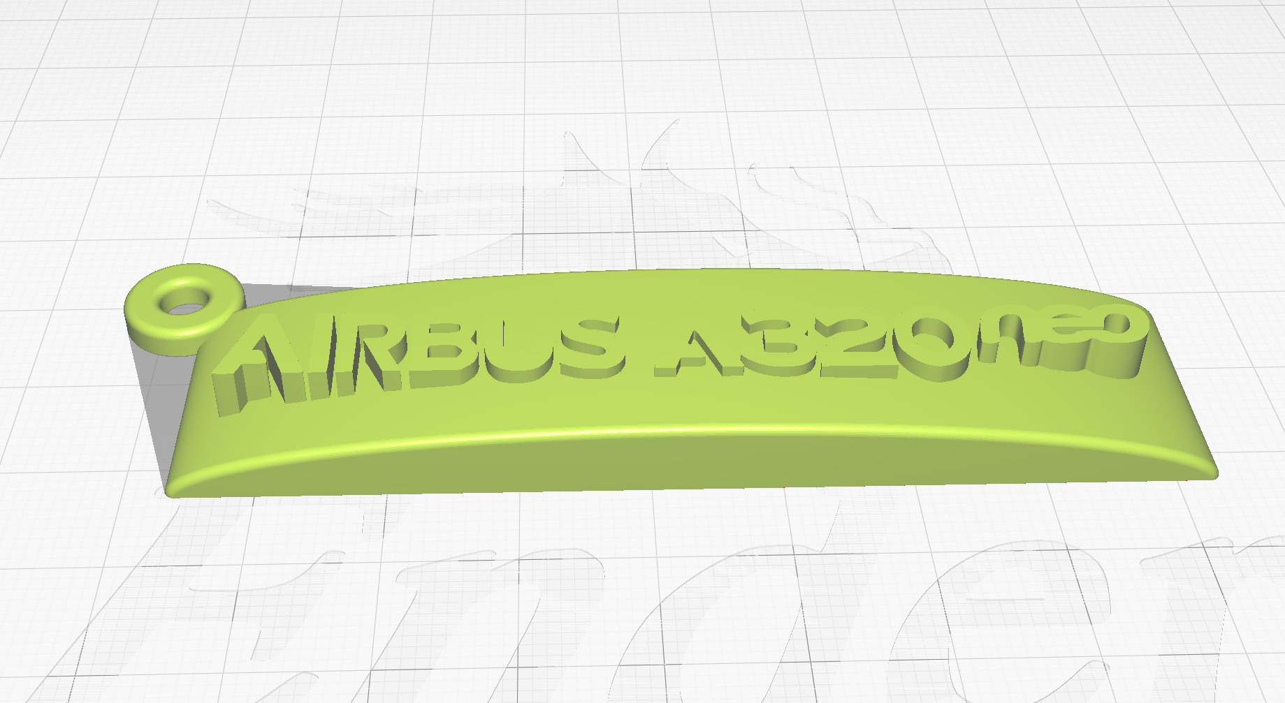 Airbus A320 neo Keychain