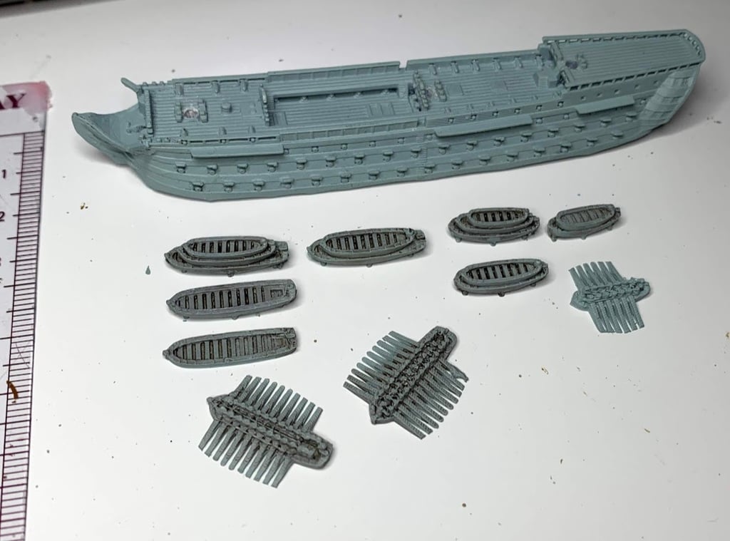Ships boats for 1:700 scale ships