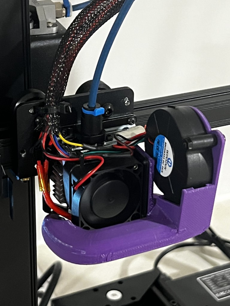 CR-10 Smart 5015 dual duct part cooling fan upgrade. 