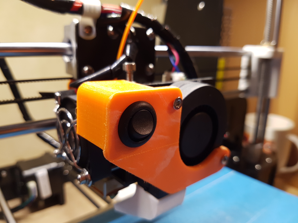 Anet A8 extruder fan switch and plate